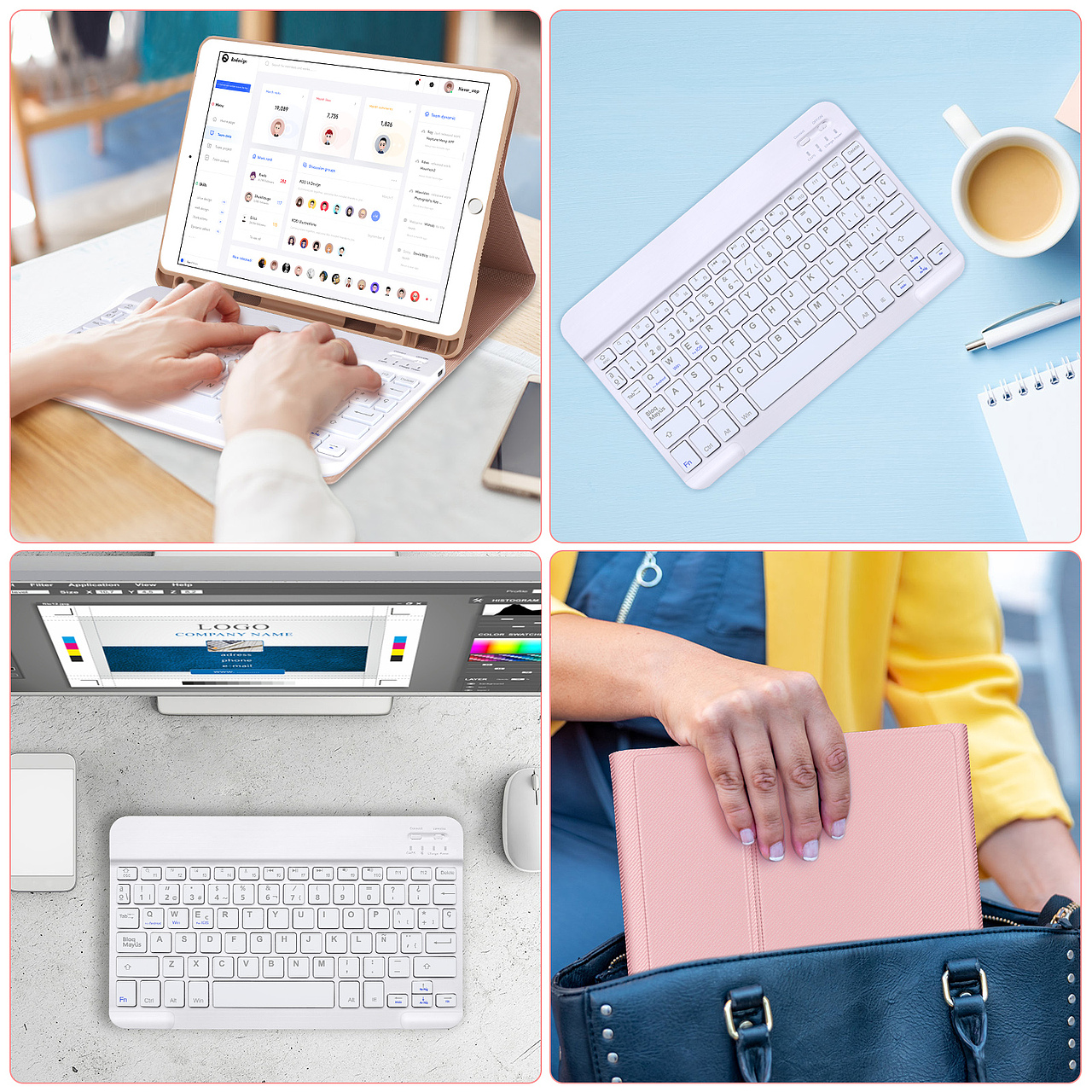 iPad10.2+糖果粉色皮套