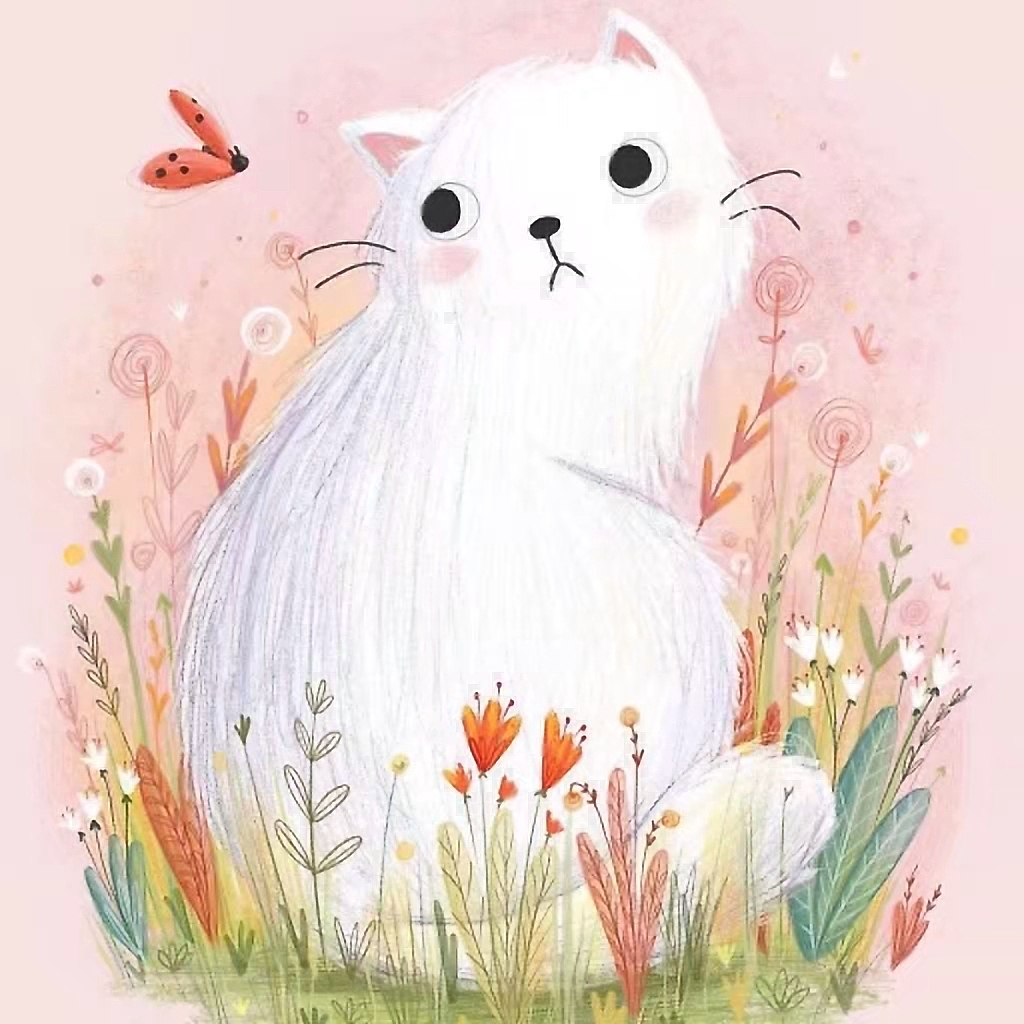 清新手绘（图ZMTI5Mjc0NDY4） - 艺术插画 - 站酷设计师一只虎斑喵呀原创素材 - 站酷ZCOOL