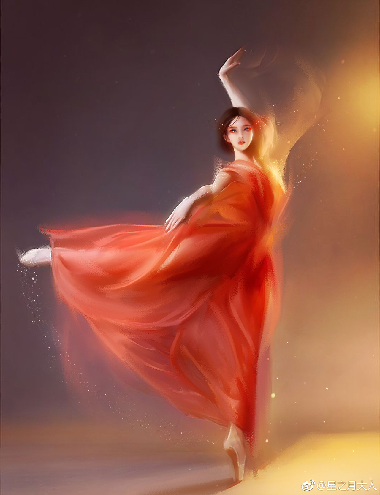 芭蕾舞者|插画|其他插画|星之月大人 - 原创作品 - 站酷 (zcool)