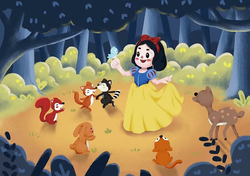 欧美儿童插画分享