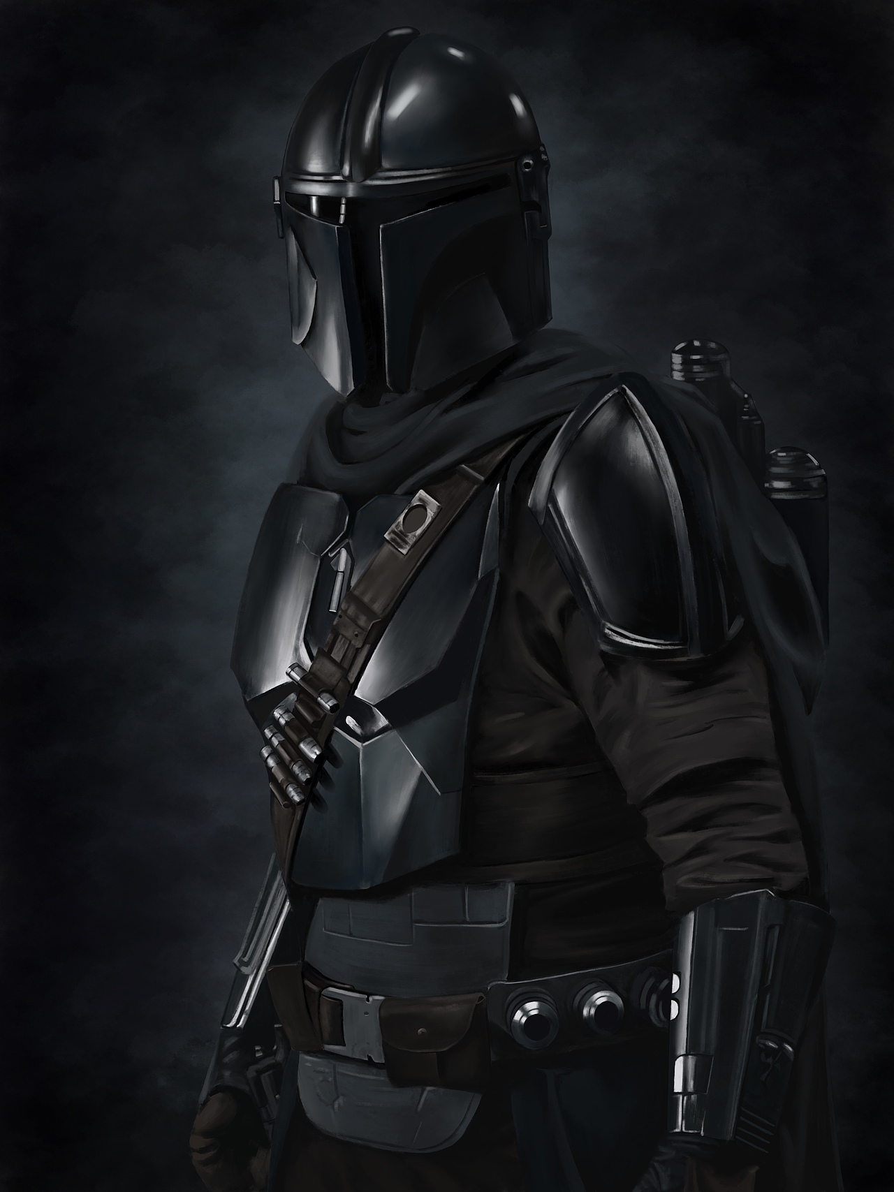 曼达洛人|插画|商业插画|三口一头猪z_原创作品-站酷zcool