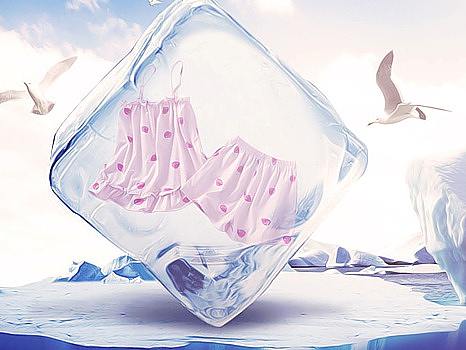 童装夏季清凉海报（个人主页-ZMjg1NzE1NDg=） - 海报 - 站酷设计师丿艺术丶原创素材 - 站酷ZCOOL