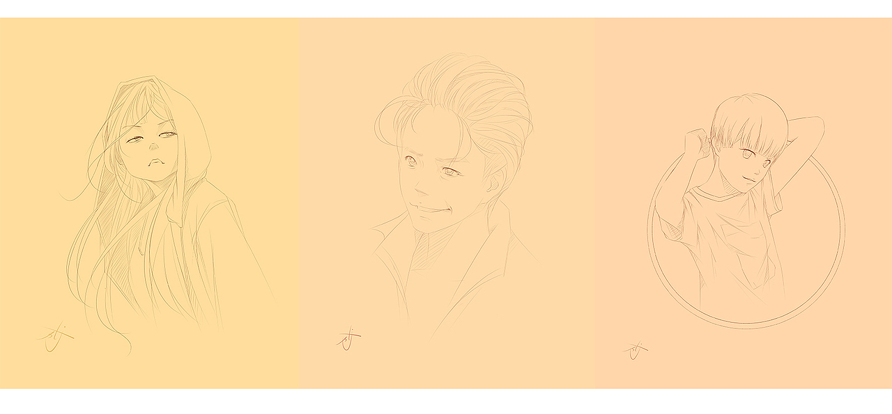 Q版头像 线稿（图ZNDM3NDcyMDQ=） - 创作习作 - 站酷设计师石头寂原创素材 - 站酷ZCOOL