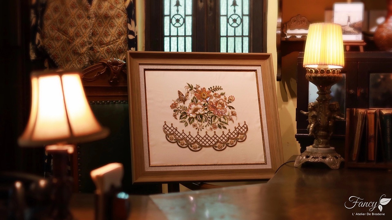 法式刺绣底图设计