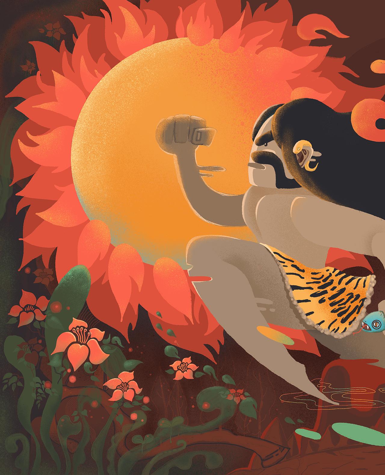 山海经夸父逐日