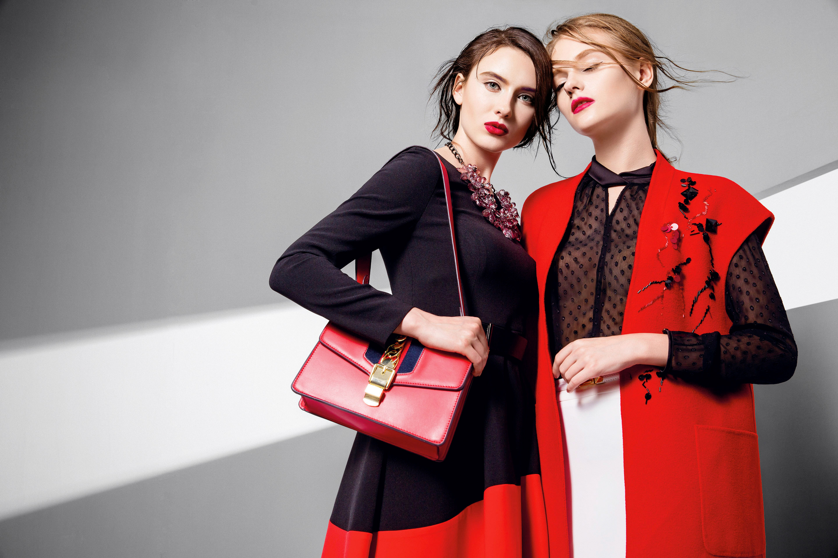 江影古歌女装2016秋冬画册广告修图