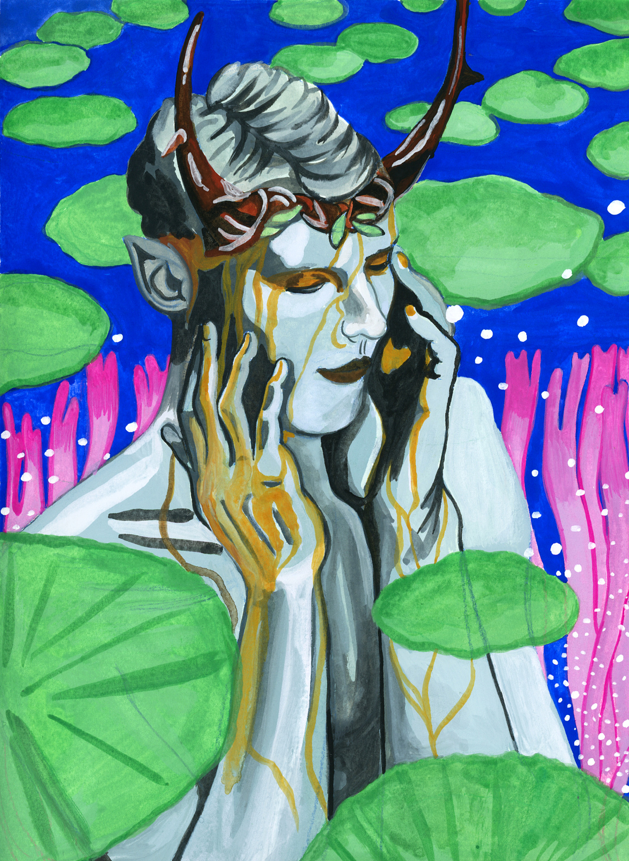 角色头像水粉(三)|插画|游戏原画|huh_parrr - 原创作品 - 站酷