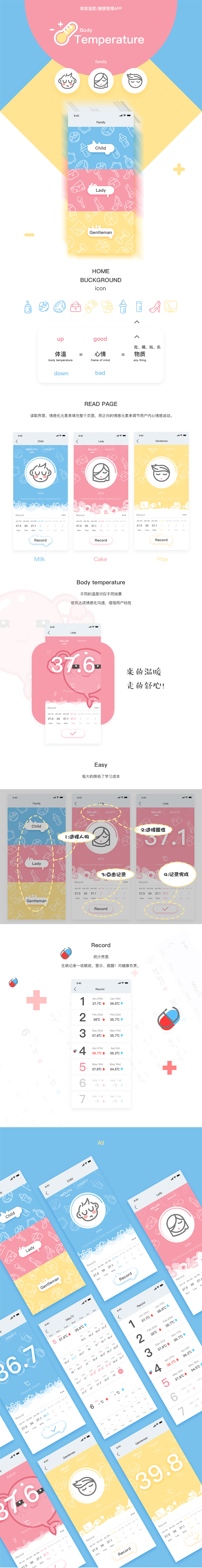 智能体温计APP（图ZMTI5MTE3Mjk2） - APP界面 - 站酷设计师Ysir原创素材 - 站酷ZCOOL
