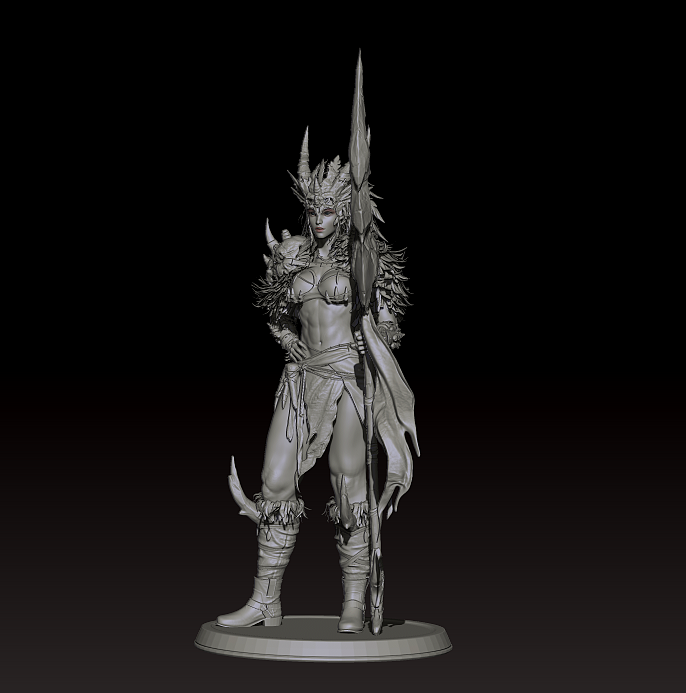 《新·部落女战士》（图ZMjUyNTQyMTEy） - 人物/生物 - 站酷设计师艺系老陈原创素材 - 站酷ZCOOL