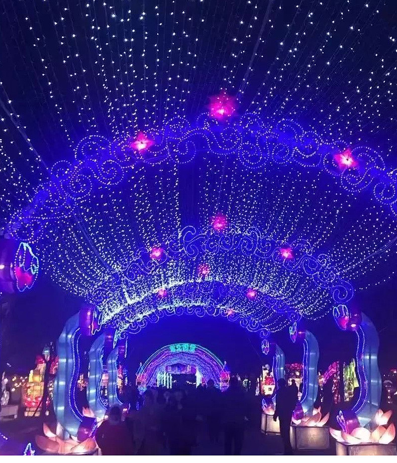 网红灯光节造型 灯饰画美陈led霓虹灯 户外灯光秀 商场