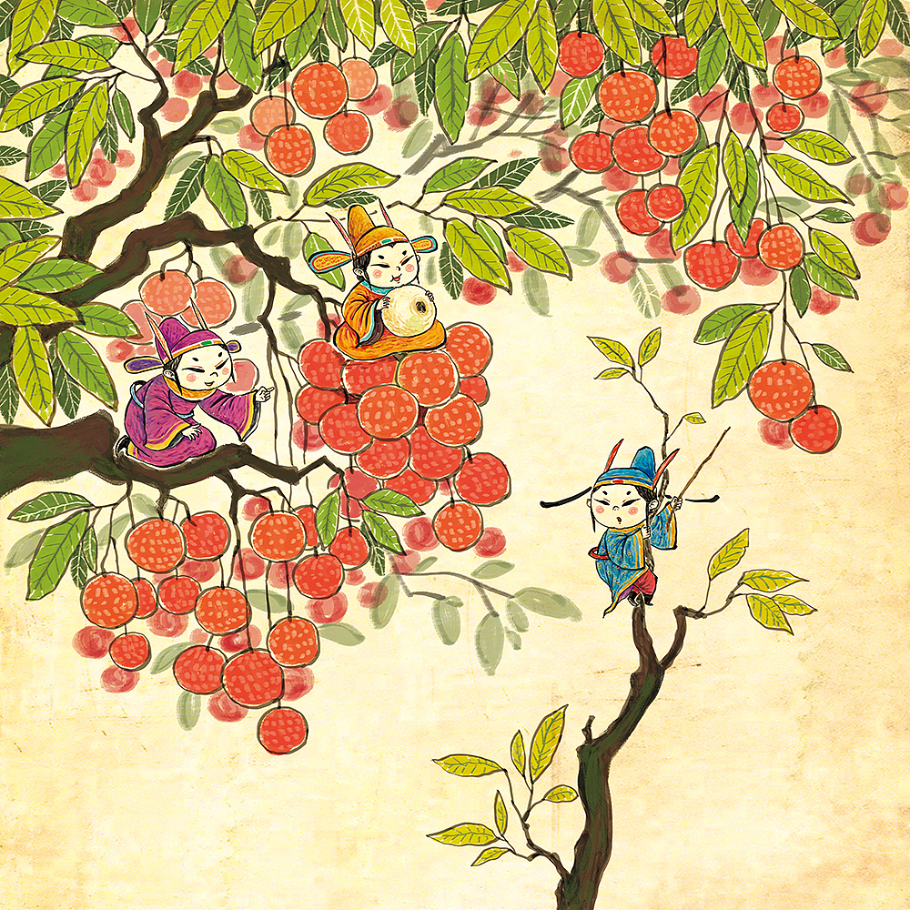 新年 硕果累累|插画|儿童插画|尤里的森林小屋_原创作品-站酷zcool