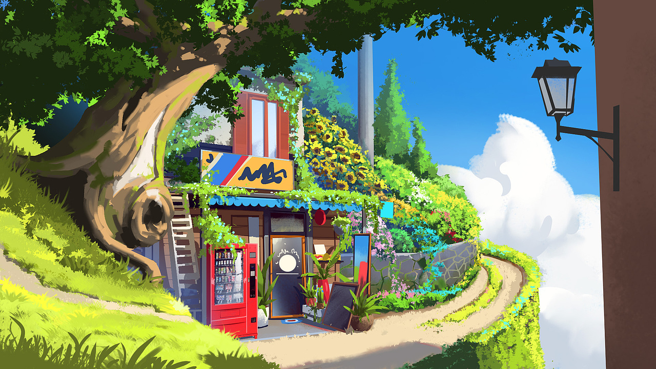 日系场景示范合集（图ZMTk2NzA5OTA4） - 游戏原画 - 站酷设计师行之LV原创素材 - 站酷ZCOOL