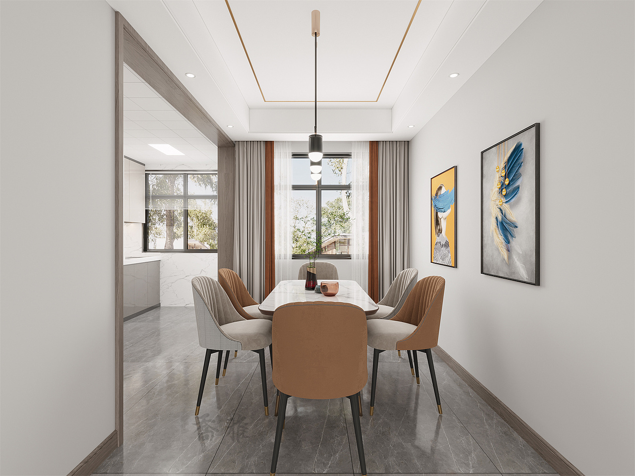 102㎡气质格调现代风格家居——现代