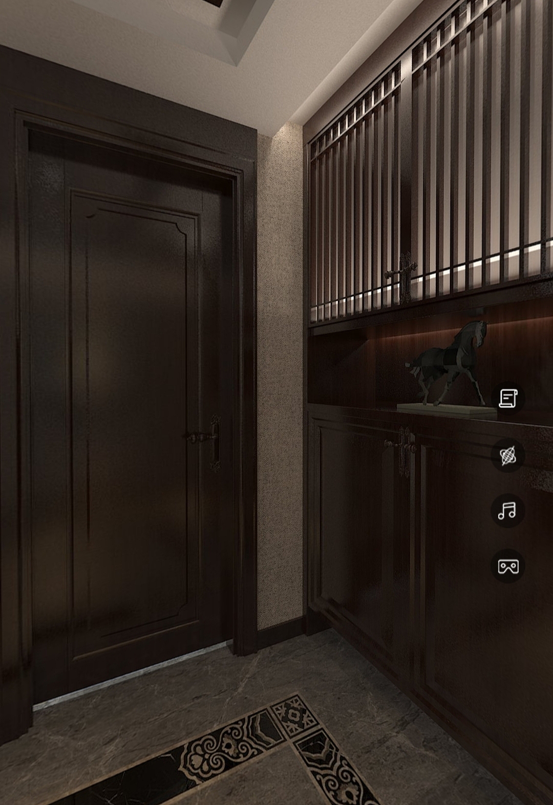 玄关门厅空间设计 线象空间设计之禧上装饰全案整装#设（图ZMzA2ODQ2MTU2） - 家装设计 - 站酷设计师商业设计李俊杰原创素材 - 站酷ZCOOL