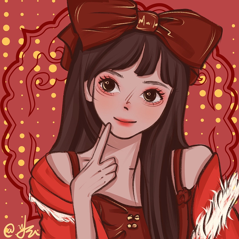 新年头像（图ZMzI4NTg2MDc2） - 绘画 - 站酷设计师W小云小云原创素材 - 站酷ZCOOL