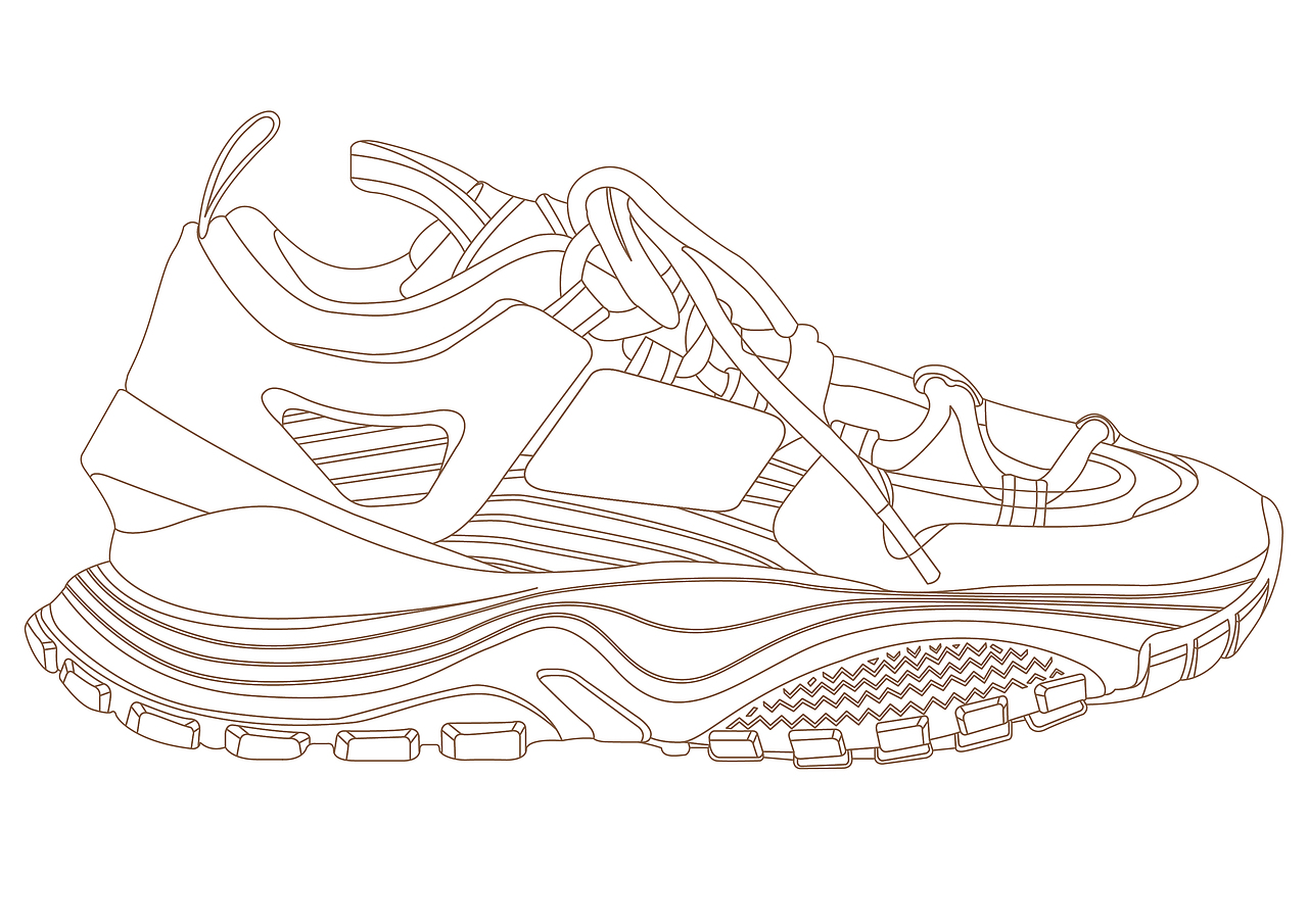 老爹鞋临摹练习