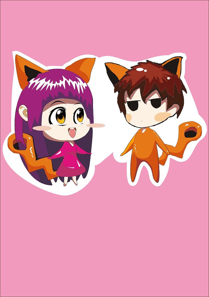 雷沃斯与狸妹|平面|吉祥物|肥斌闯地球 - 原创作