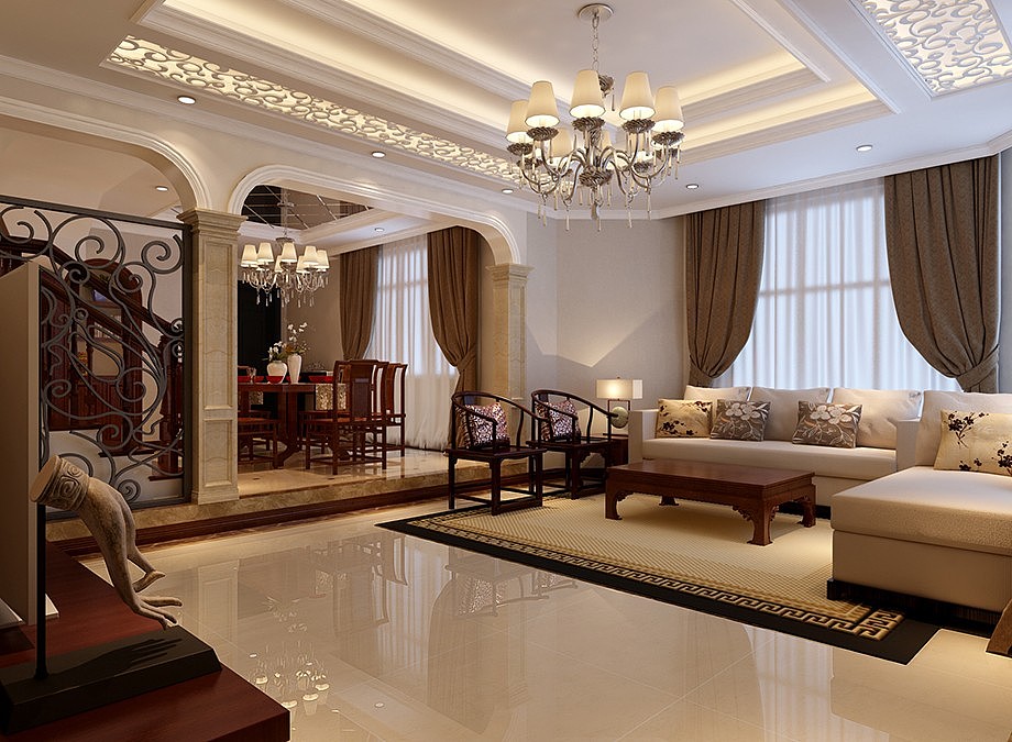 沈阳饭店中式装修-沈阳意设计装饰公司