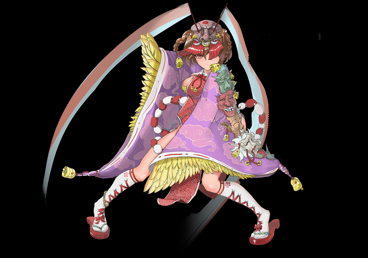 百鬼真天，终于摸完了（图ZMTg3NjExMTA0） - 商业插画 - 站酷设计师陈屎鸿原创素材 - 站酷ZCOOL