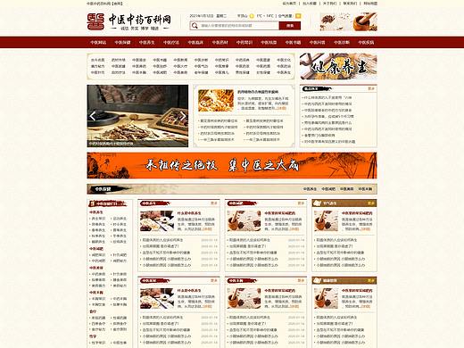 中医医药网站首页设计