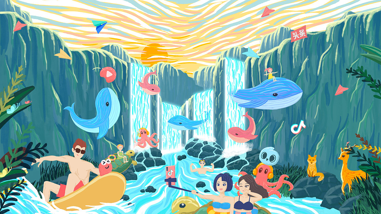 字节跳动/奇幻之旅（图ZMjI0NjA4NjM2） - 海报 - 站酷设计师魔丽圈圈原创素材 - 站酷ZCOOL