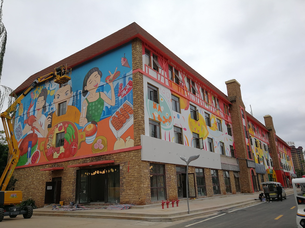 昆明恒大国际健康城商业墙绘设计