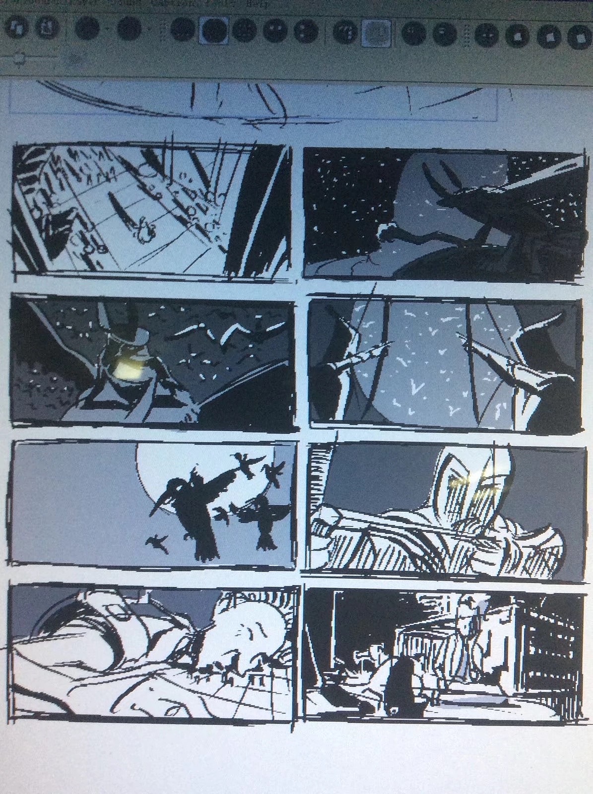 一些构图练习（图ZMjY4MjY5OTY0） - 单幅漫画 - 站酷设计师虫子904570607原创素材 - 站酷ZCOOL
