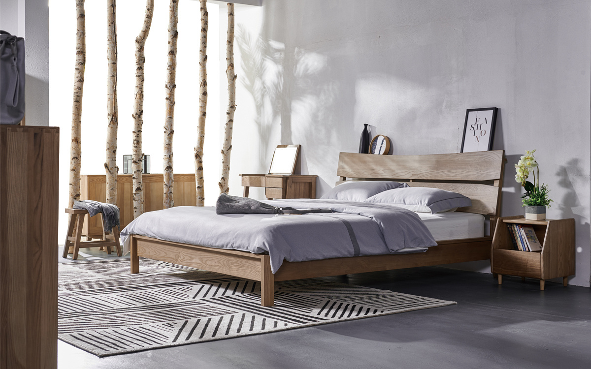 北欧慕尚| 北欧白蜡木实木床|工业/产品|家具|北欧慕尚 - 原创作品