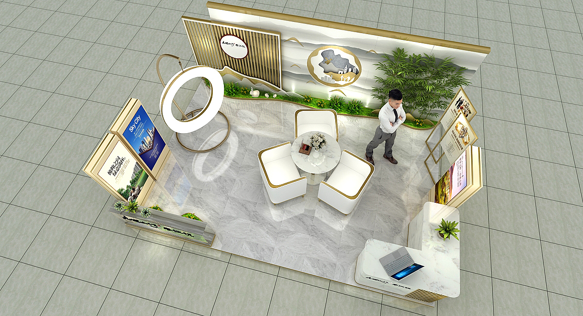 地产活动展台展点（图ZMjA2NDU4NDMy） - 其他三维 - 站酷设计师蓝LANT原创素材 - 站酷ZCOOL