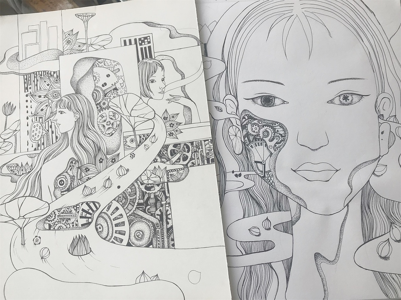 黑白系列（图ZMTUzNzA2Mjky） - 绘本 - 站酷设计师慢慢漫漫曼曼原创素材 - 站酷ZCOOL