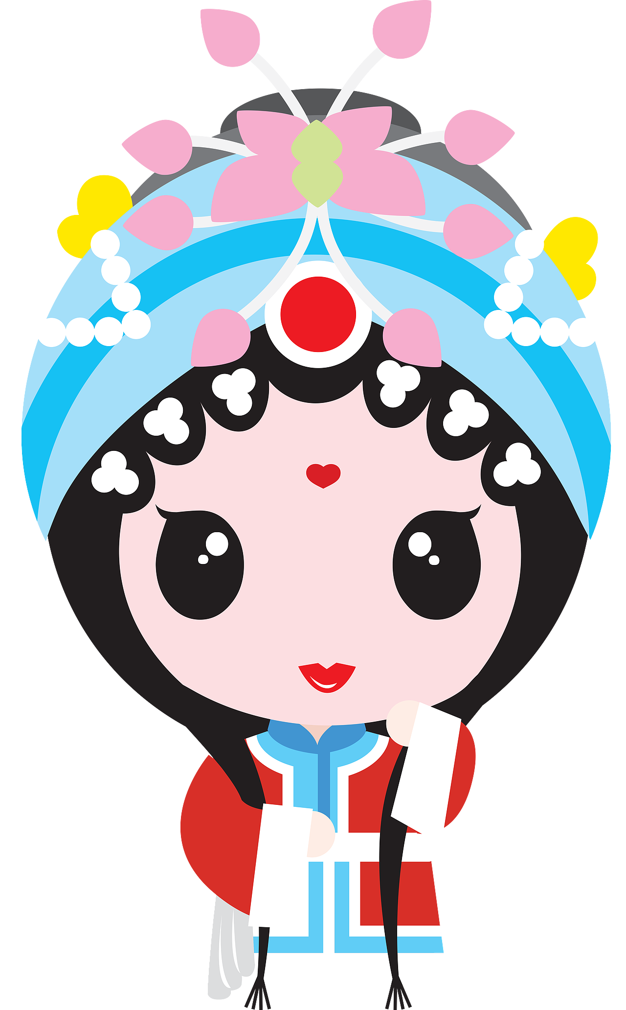 国粹京剧q版插画最新作品