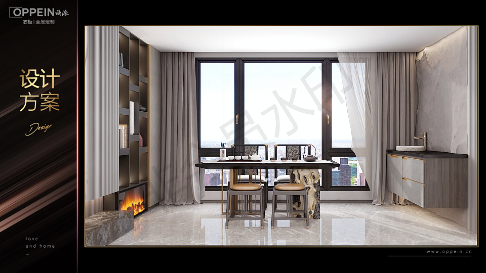 海景湾166户型轻奢（图ZMjk0NTgyNTYw） - 家装设计 - 站酷设计师躲避惯原创素材 - 站酷ZCOOL