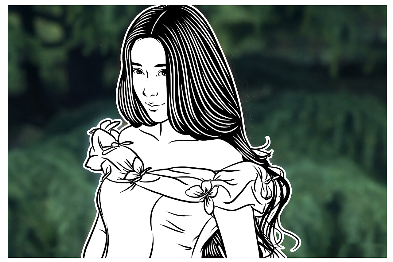 站酷里面看到的美女摄影图制作红酒雕刻画稿（图ZMzk3NTEzNDg=） - 其他手工艺 - 站酷设计师sunhaoxiayan原创素材 - 站酷ZCOOL