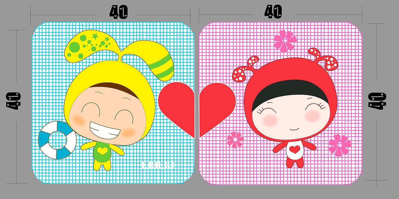 动画片《彩色豆园》(咭咭豆)与《孔小如》动漫周边设计