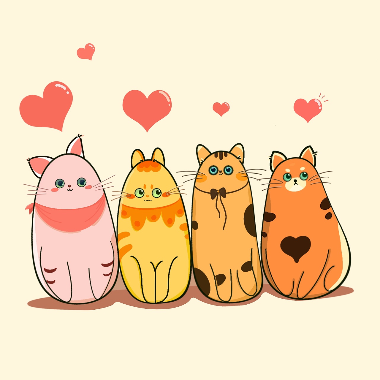 彩蛋猫咪|插画|儿童插画|三花猫姜君 - 原创作品 - 站酷 (zcool)