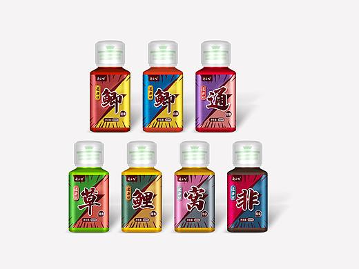 瓶贴标签设计渔具户外小药饵料包装设计舟三公新款小药