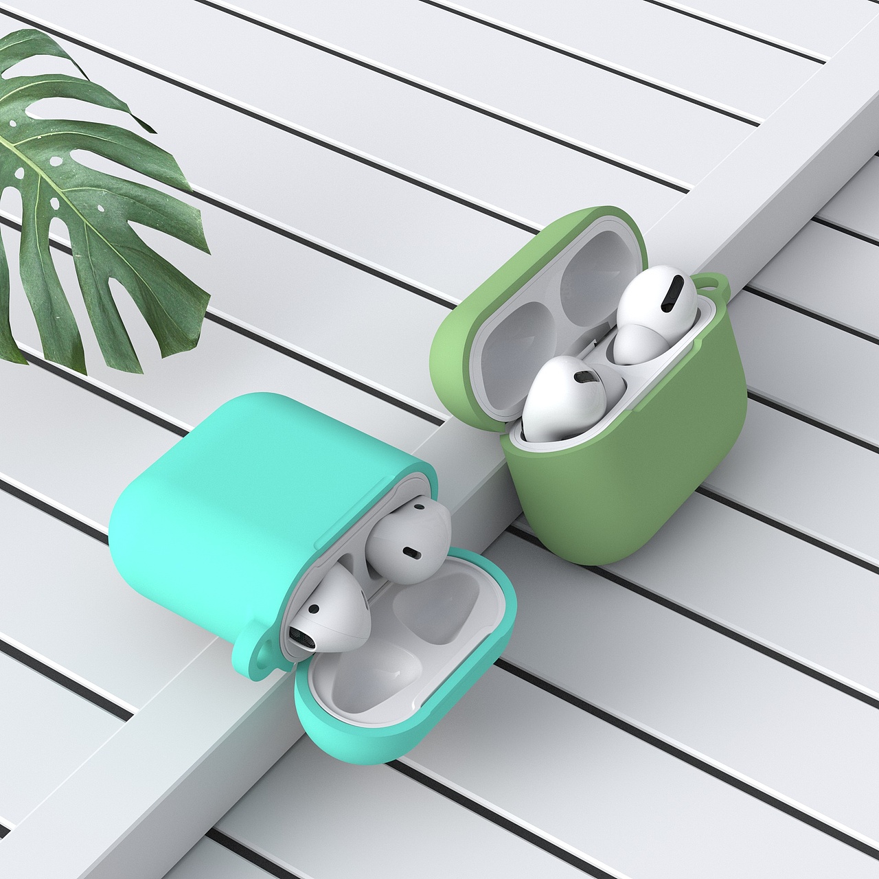 蓝牙耳机保护壳渲染