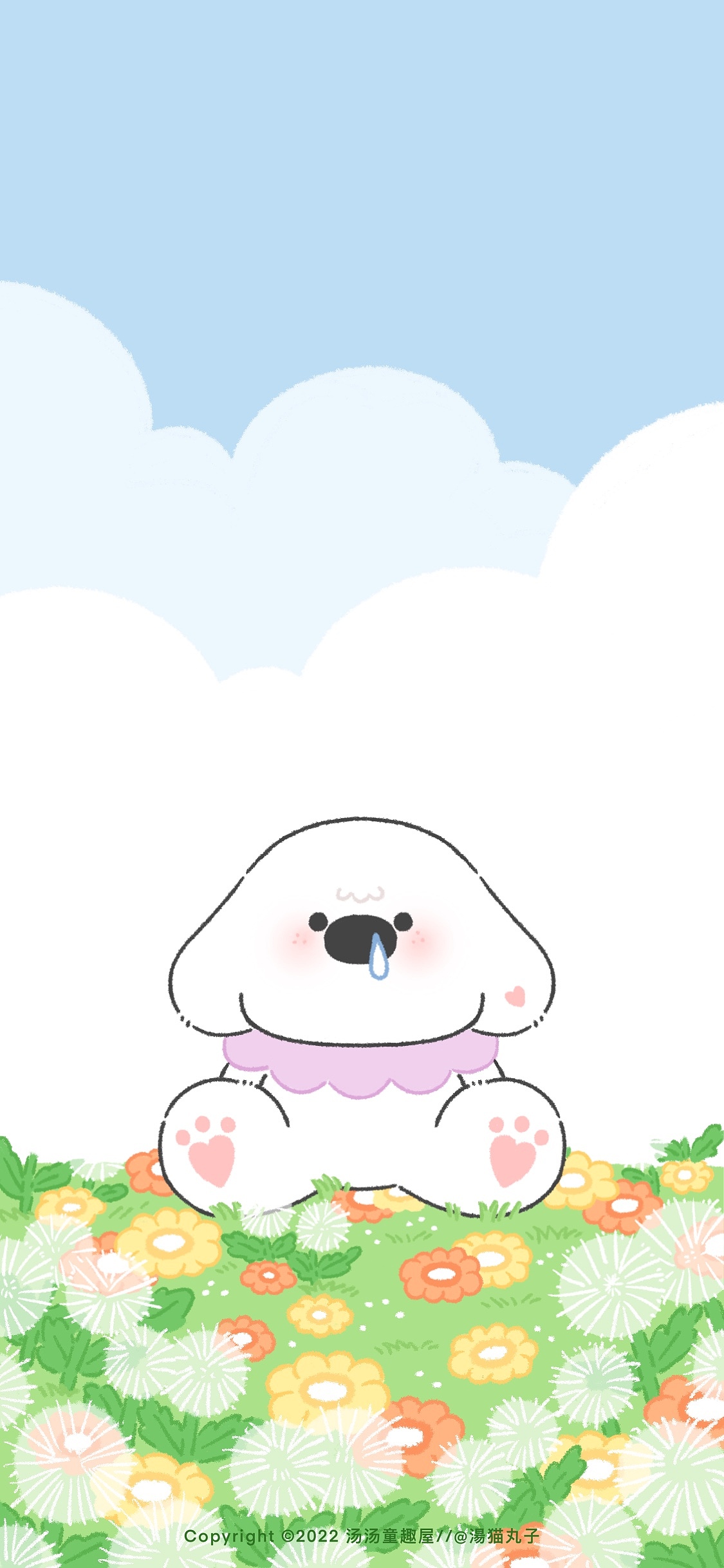 《小狗的春天》系列插画&壁纸