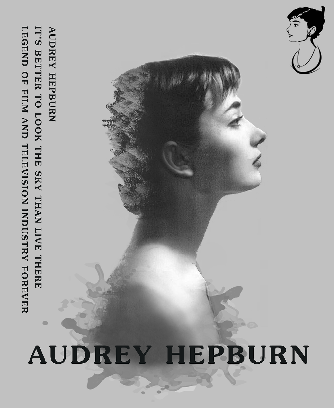 孙晨阳作品锦集之【奥黛丽赫本剪影海报】