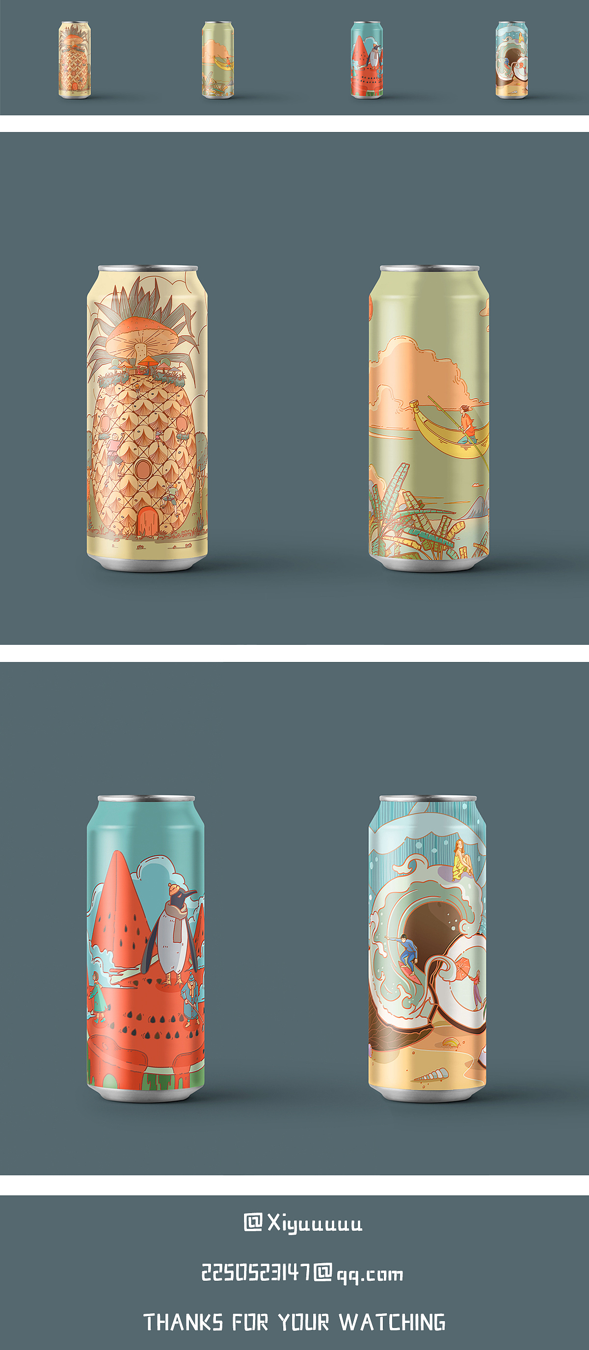 水果主题插画（图ZMjMzOTQzODky） - 创作习作 - 站酷设计师徐谦X原创素材 - 站酷ZCOOL