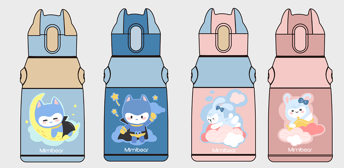 儿童水杯卡通图案开发2017年作品09