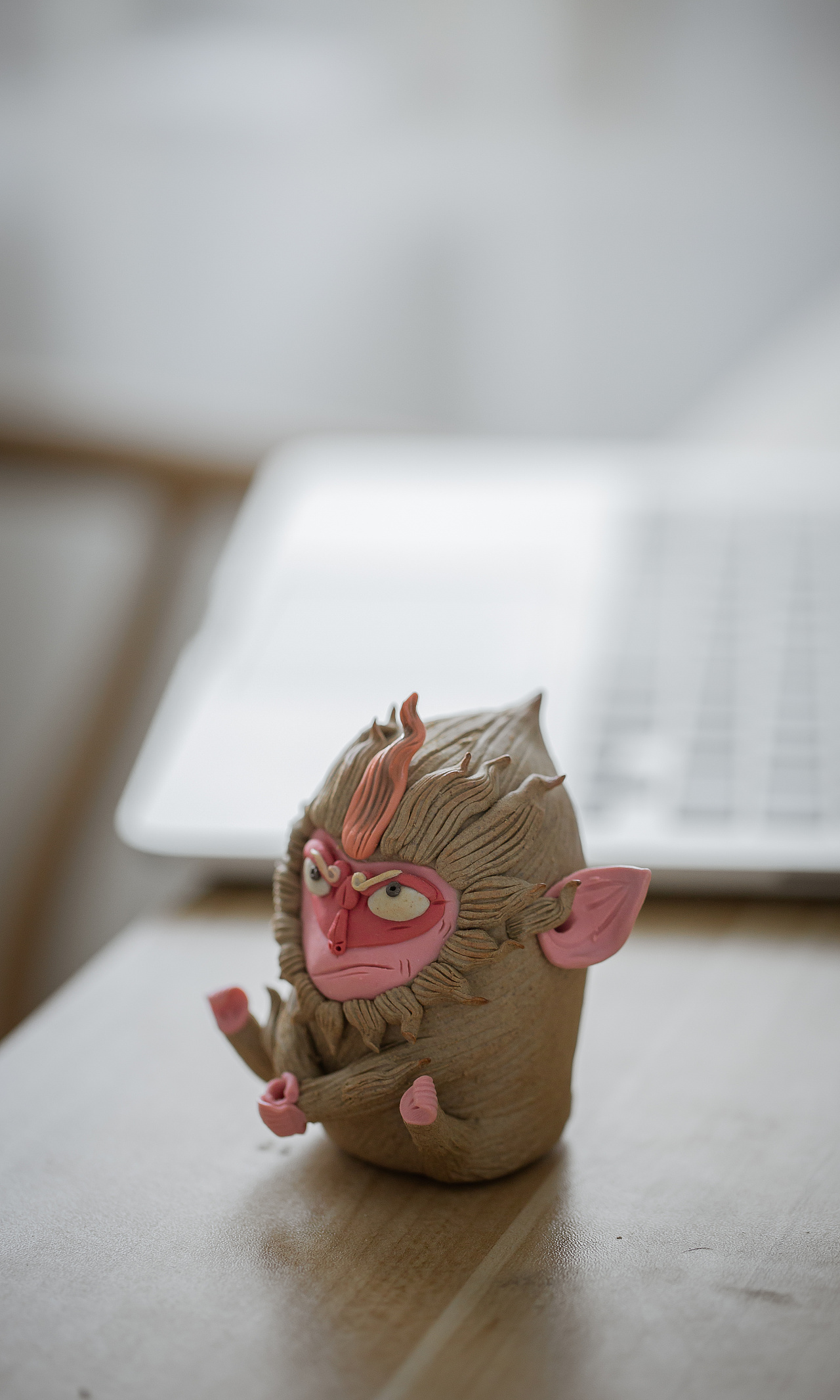 器十二 手工捏雕 齐天大圣 茶宠香插摆件