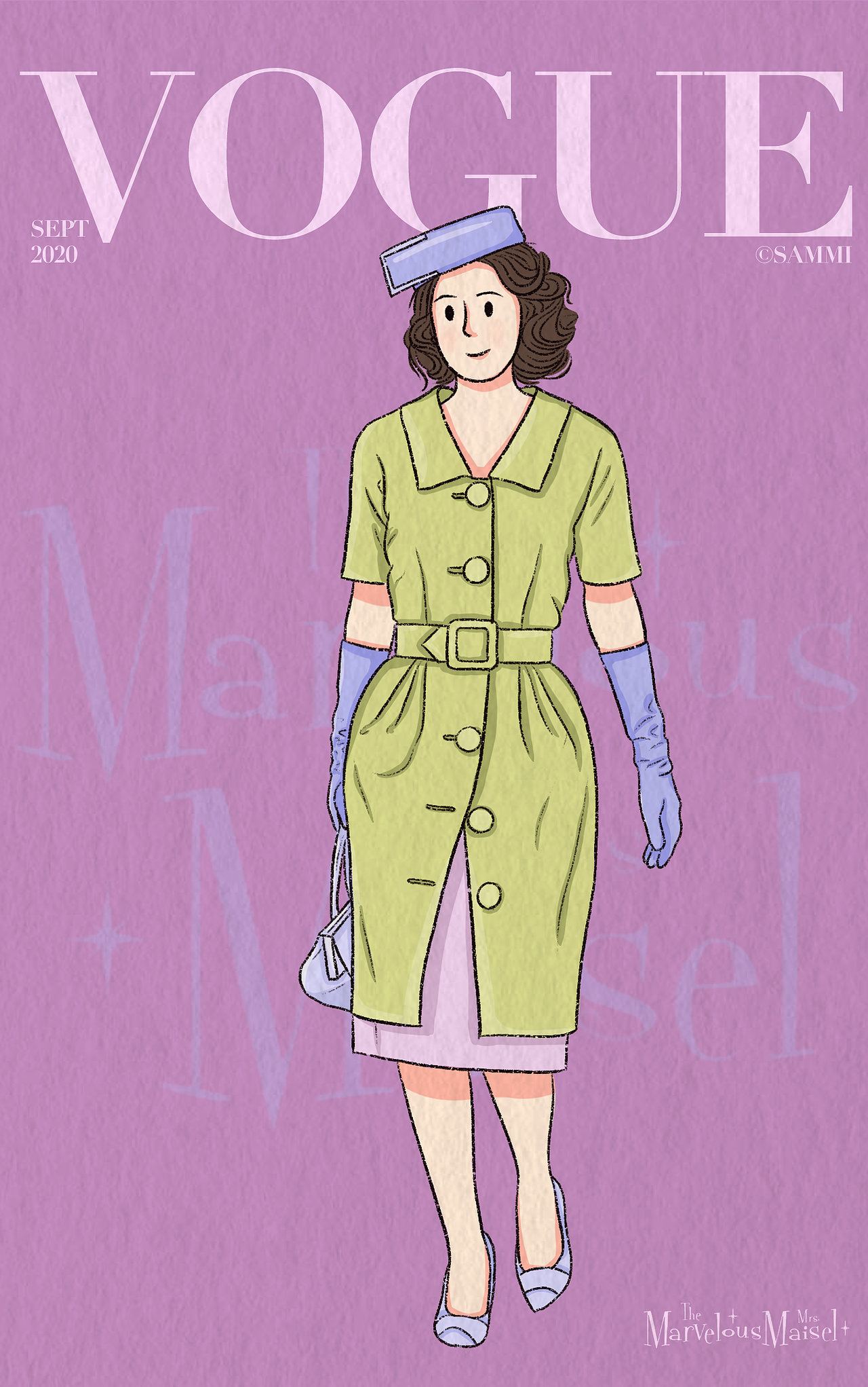 了不起的麥瑟爾夫人（圖ZMjI0NDYzMDky） - 商業(yè)插畫 - 站酷設(shè)計師西米施原創(chuàng)素材 - 站酷ZCOOL