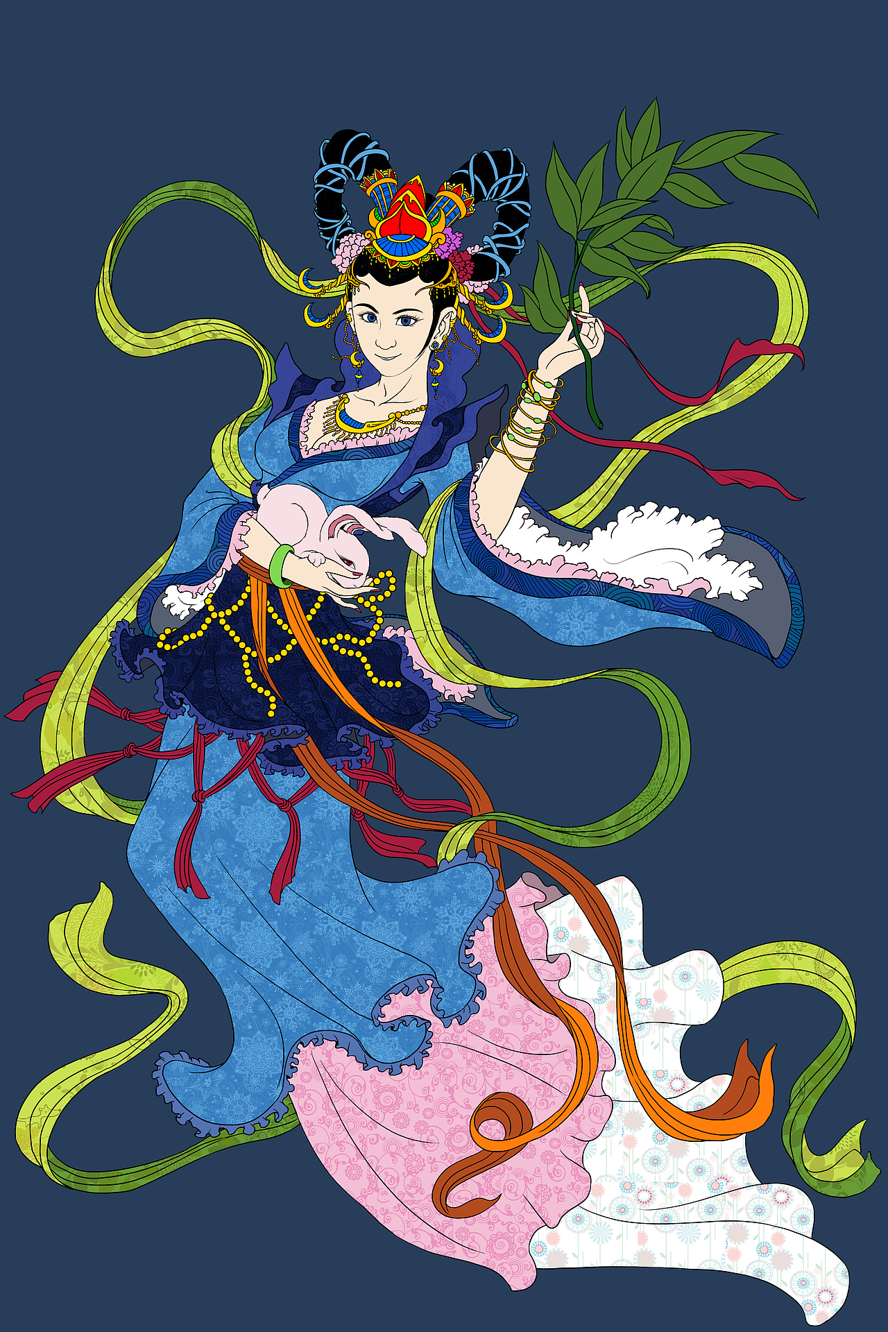 西游记人物谱--嫦娥仙子（图ZNjA0MDUwNjg=） - 游戏原画 - 站酷设计师超级无敌红蛋蛋原创素材 - 站酷ZCOOL