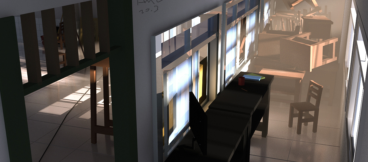 【早期3dmax作品补档】3.17日我高中的画室