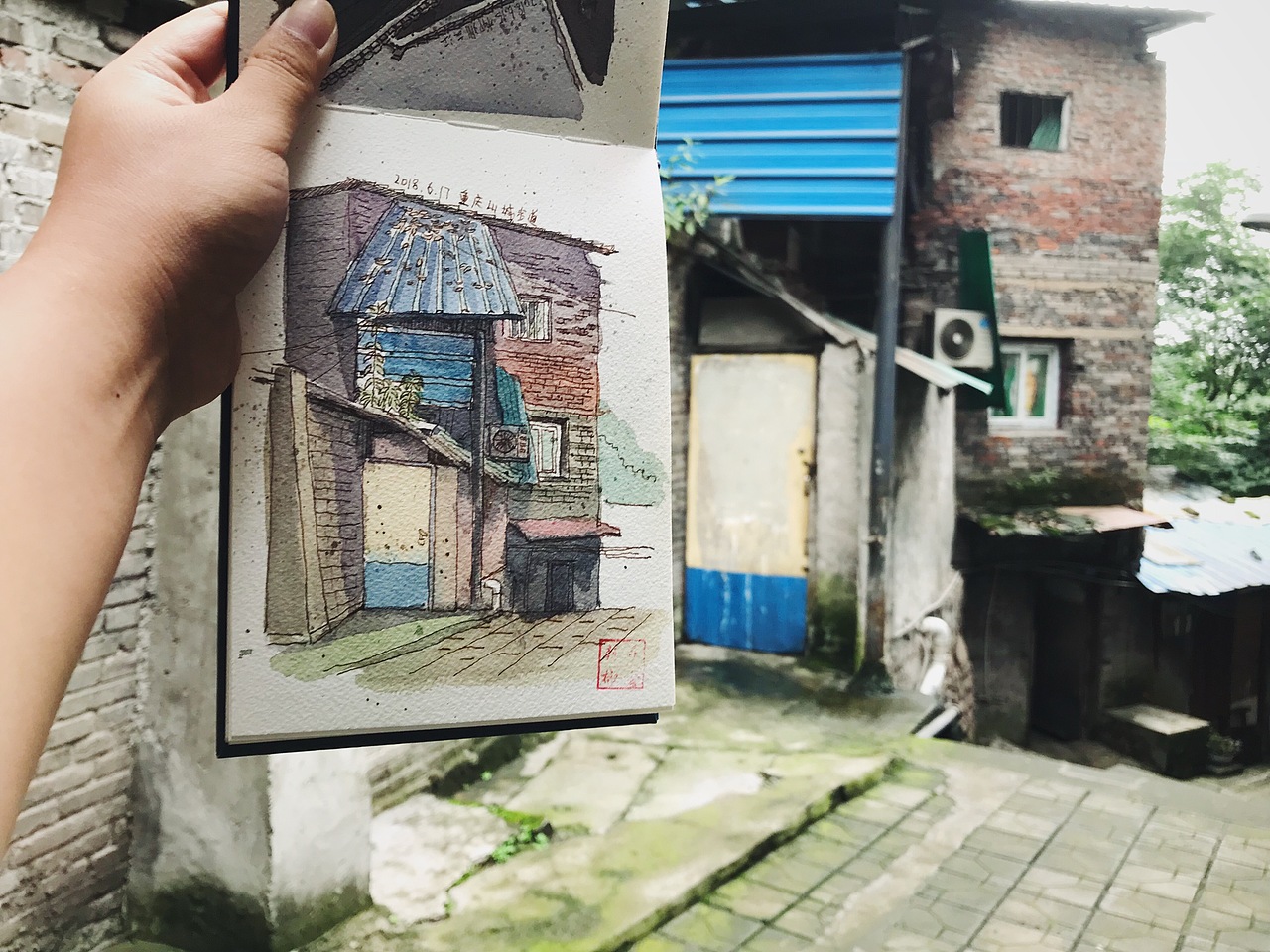 6月到7月的旅行写生（图ZMTIzNTkwNTcy） - 绘画 - 站酷设计师辣椒水彩原创素材 - 站酷ZCOOL