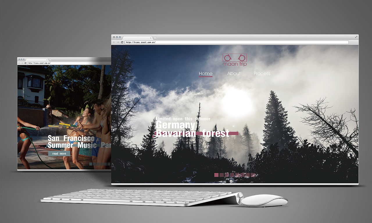 休闲旅游网页主视觉设计（图ZMjY2NDUwNjg=） - 其他网页 - 站酷设计师Trans原创素材 - 站酷ZCOOL