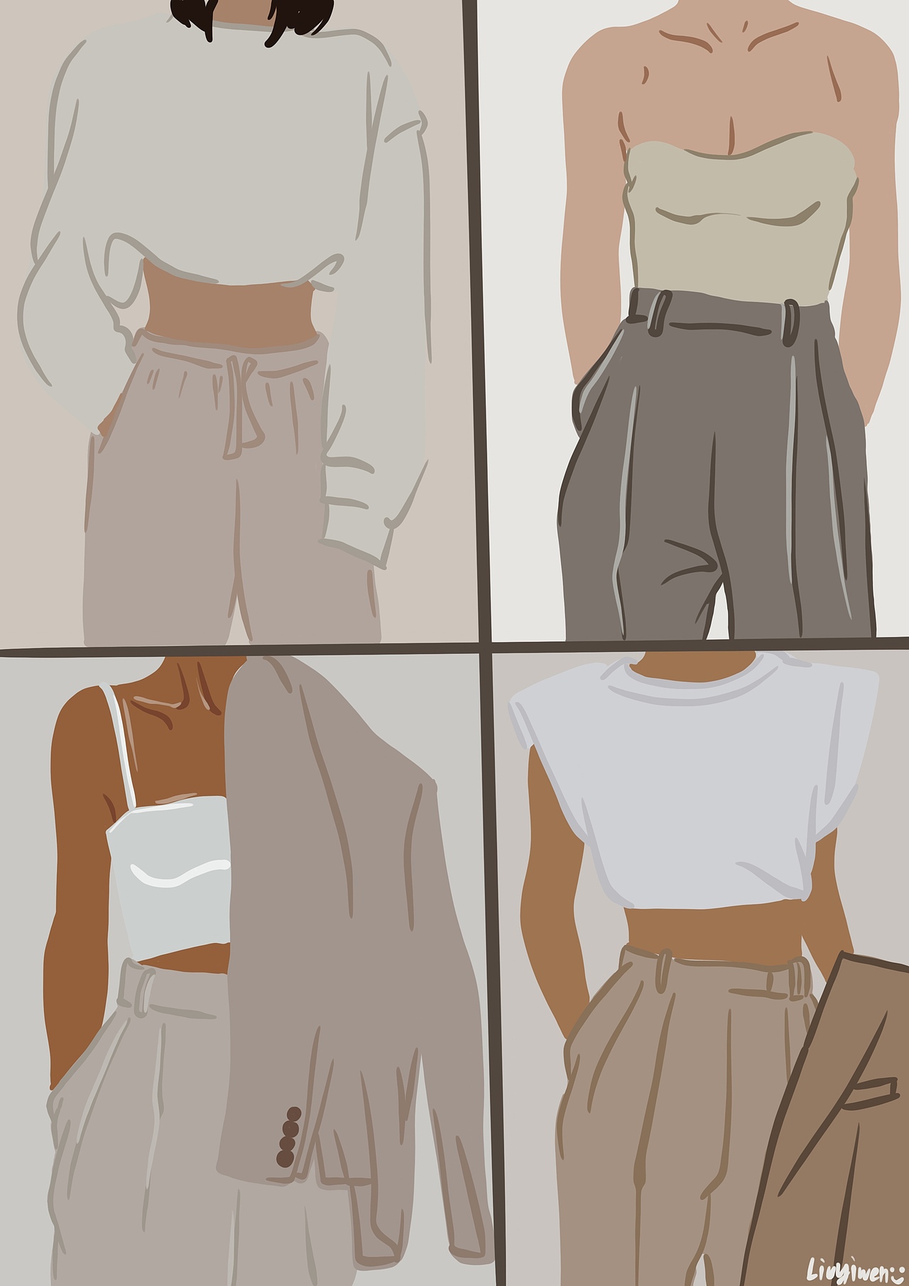 扁平化插畫練習(xí)（圖ZMjEzMDQ2NjMy） - 創(chuàng)作習(xí)作 - 站酷設(shè)計師插畫小匠雯哥原創(chuàng)素材 - 站酷ZCOOL