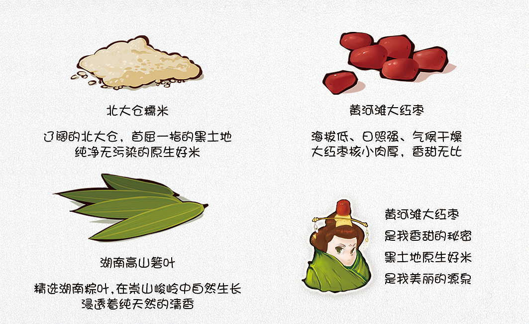 粽子这一家的故事（图ZNDgxNTQ4Njg=） - 商业插画 - 站酷设计师只有腿的橙几原创素材 - 站酷ZCOOL