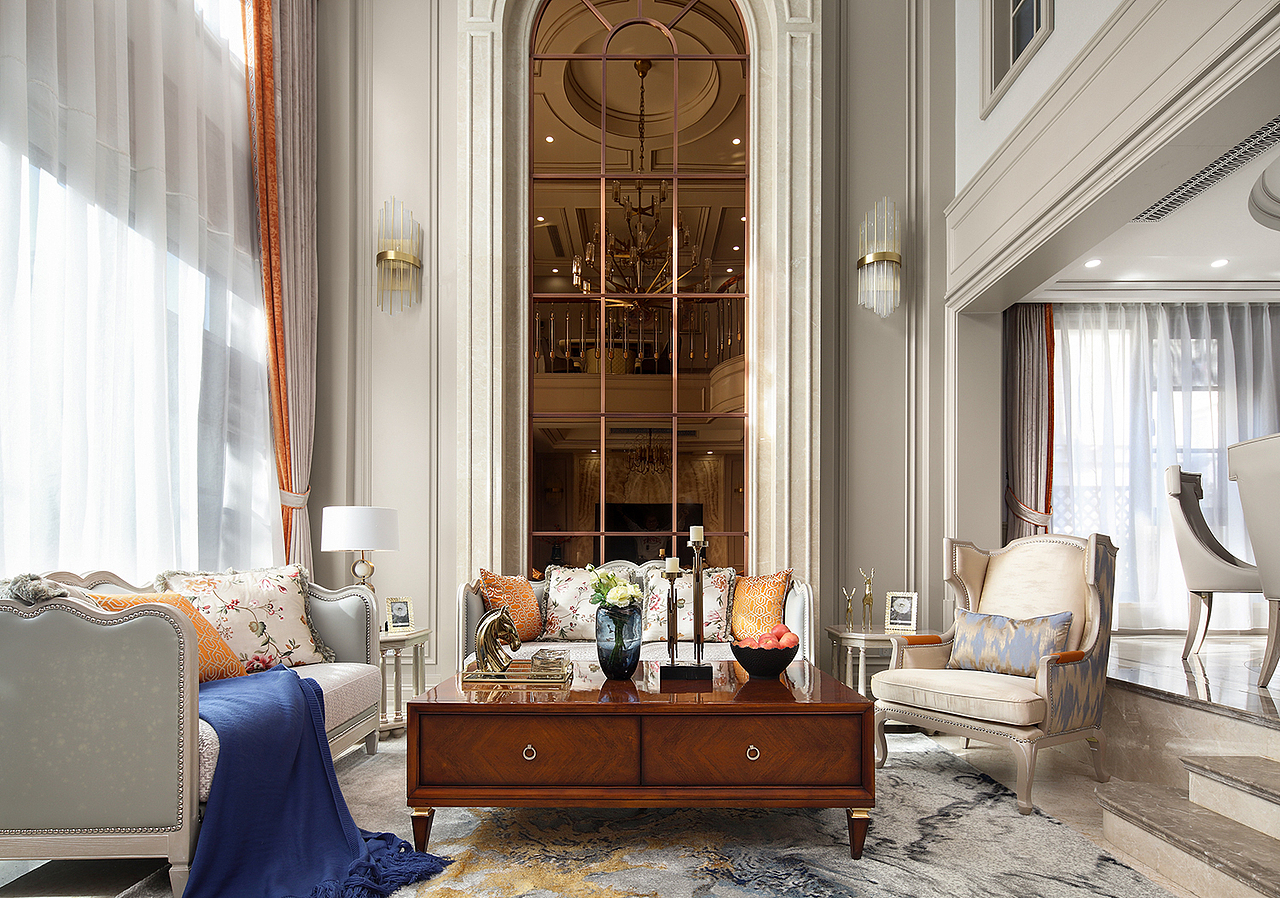 高级灰+美式+轻奢,不一样的美式轻奢